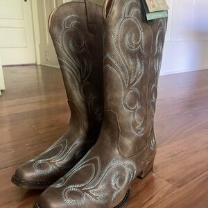 ROPER Womens Riley Round Toe Casual Boots Mid Calf Low Heel 1-2" - NEW! W9.5